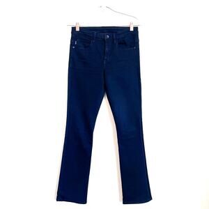 Helmet Lang Womens Cropped Skinny Flare Jeans Size 26 Black Stretch Minimal USA